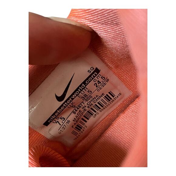 Nike Air Force 1 Upstep SE Atomic Pink Quilted Low Womens US 7.5 844877-600 - Picture 5 of 12